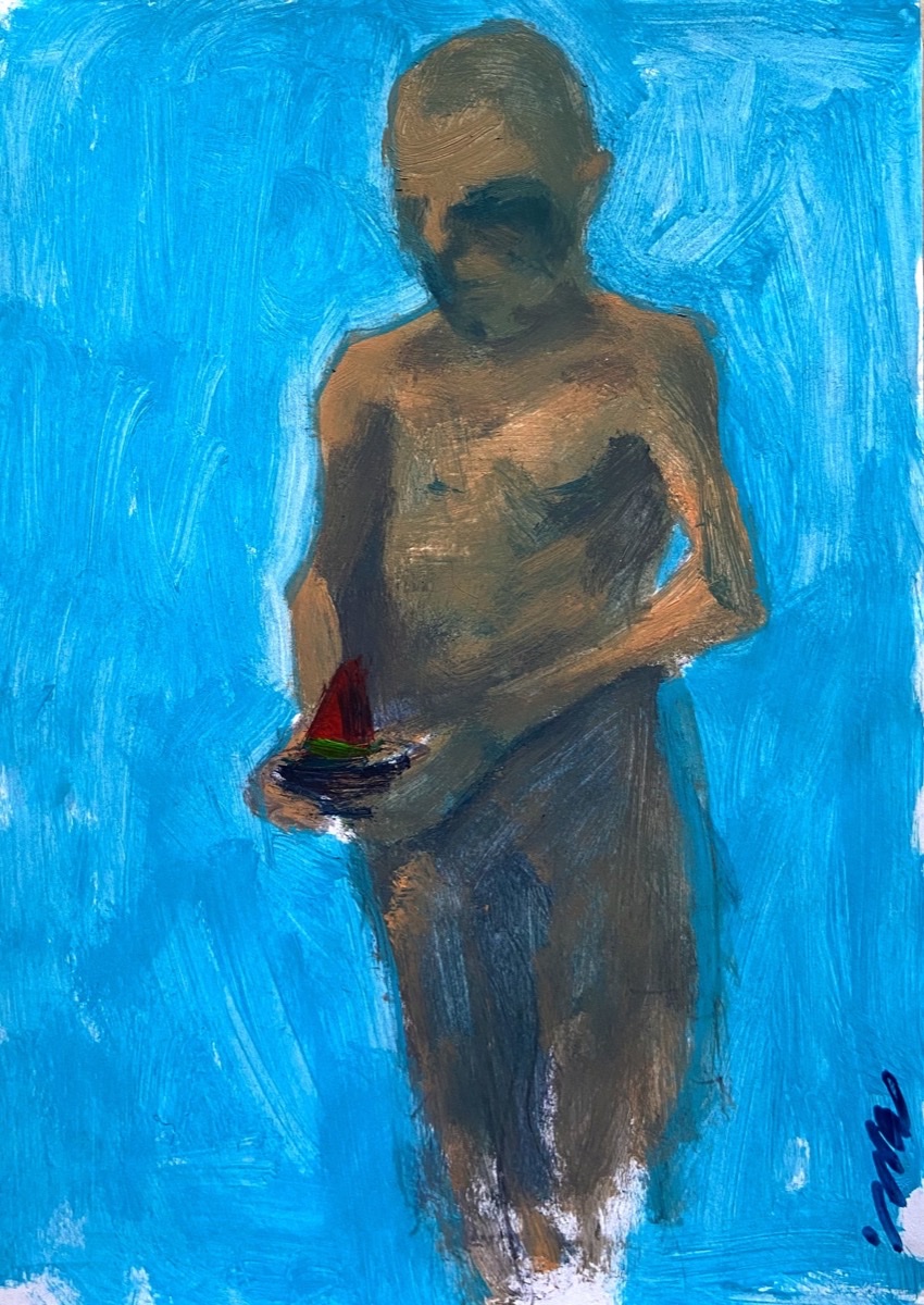 Artwork titled to survive to witness exhibition scenes from daily life gaza