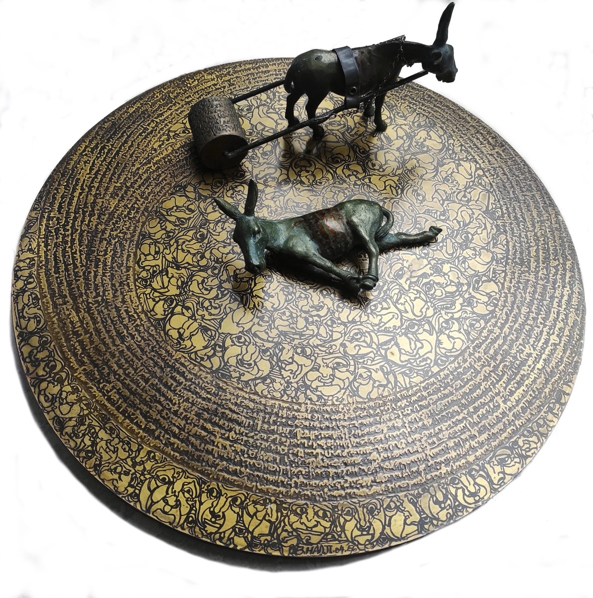Artwork titled Sculpture of two donkeys