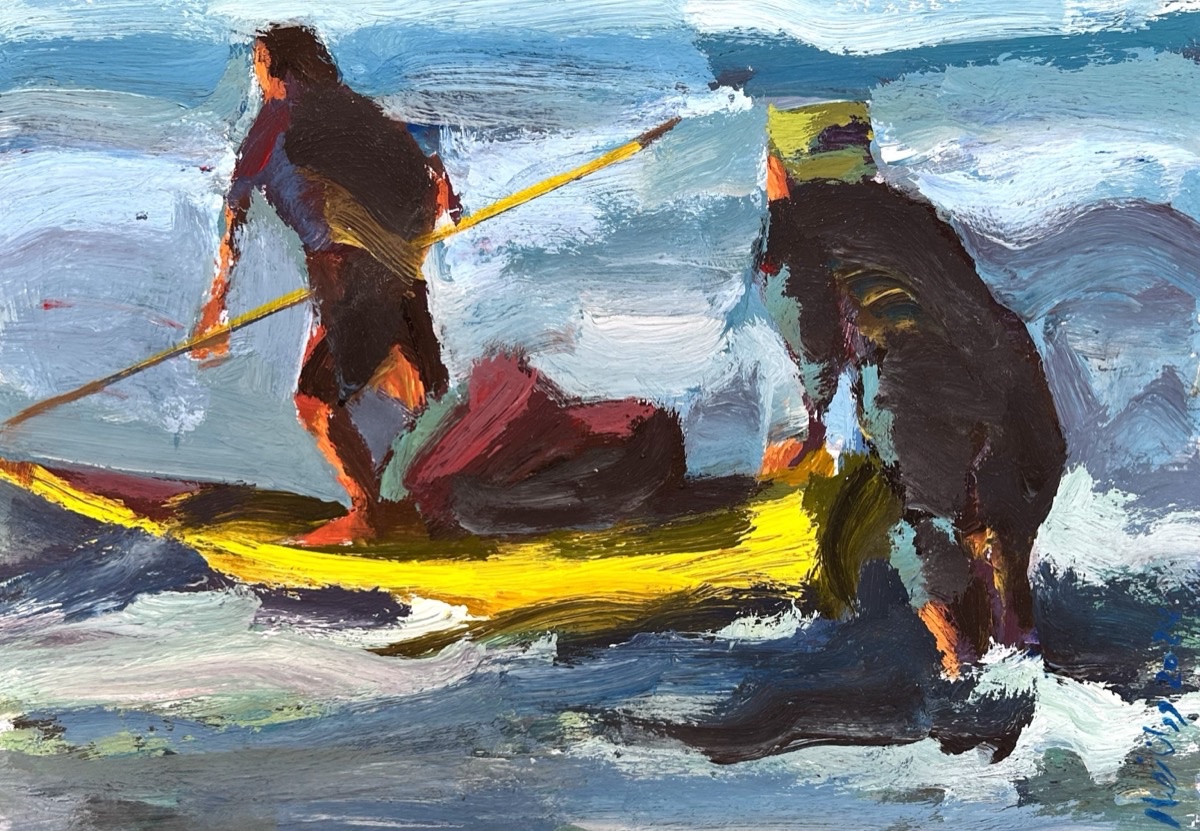 Artwork titled to survive to witness exhibition scenes from daily life gaza